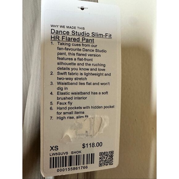 Lululemon Tan Dance Studio Slim Fit HR Flared Pants Size XS New - Picture 7 of 11